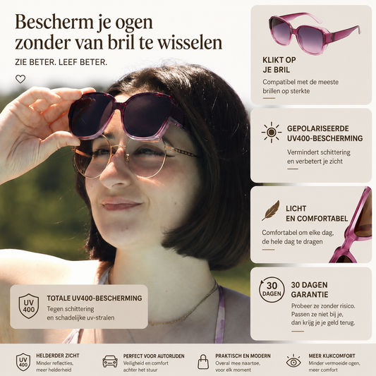 OptiShade® – Gepolariseerde Overzetzonnebril